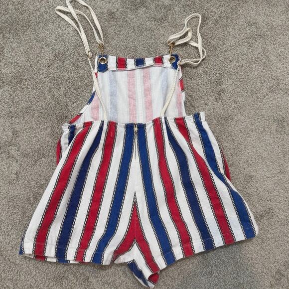 Show Me Your Mumu Trude small striped romper denim shorts SH 3061 - Picture 6 of 10